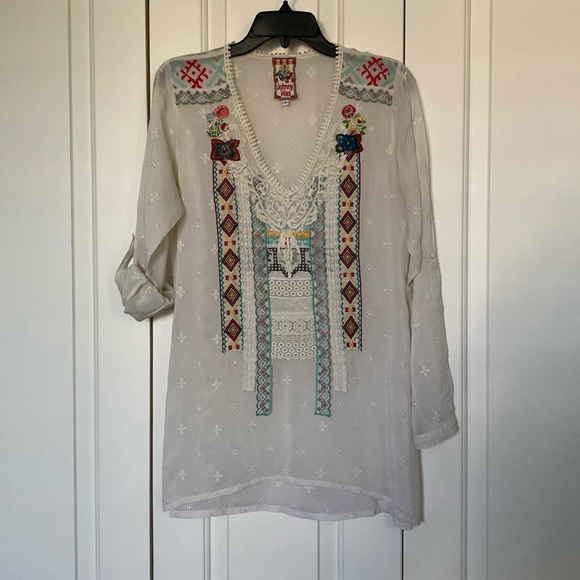 Johnny was high low blouse size small - Picture 1 of 2